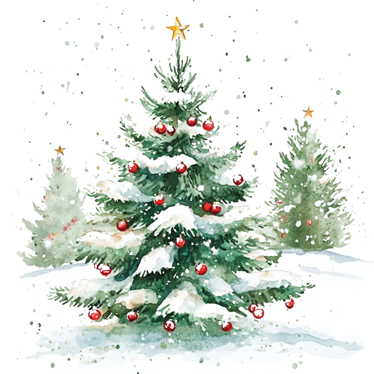 Vintage Old Christmas decorated tree - Image 3