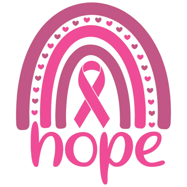 Hope for a Cure Breast Cancer Awareness Rainbow