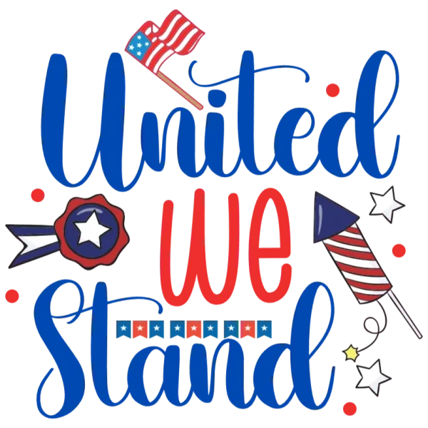 United We Stand Fireworks and Flags Fourth of July Celebration
