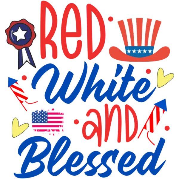 Patriotic Celebration T-Shirt Design: Red, White and Blue Inspiration for Your Independence Day Apparel Needs