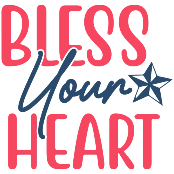 Bless Your Heart Star Graphic Design