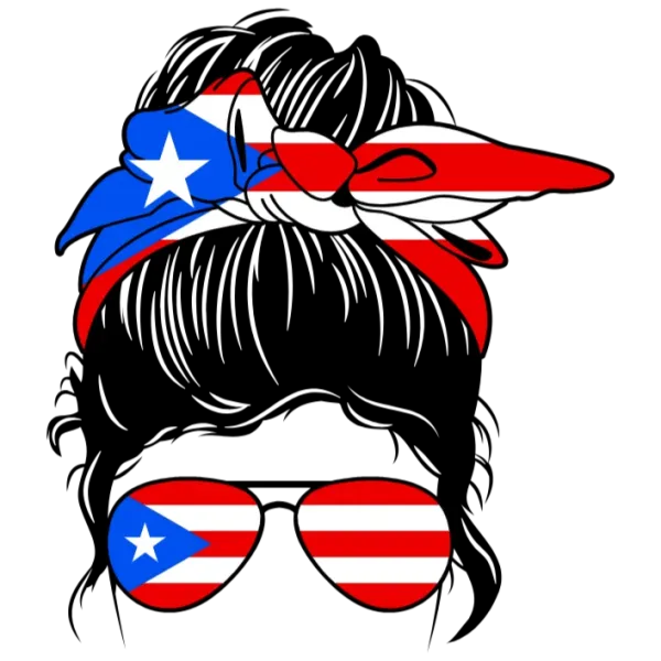 Puerto Rican Pride Sunglasses Graphic