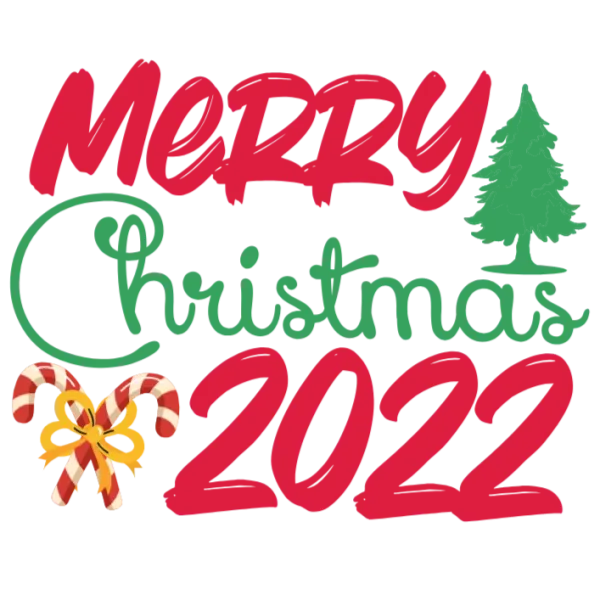 Merry Christmas 2022 DTF Holiday Graphic