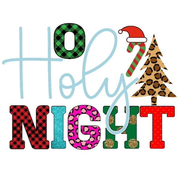 Holly Jolly Night T-Shirt Design