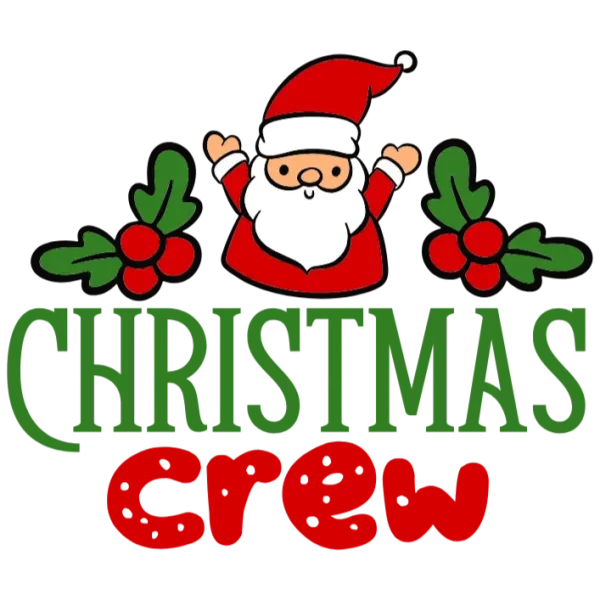 Christmas Crew Santa Claus T-Shirt Design