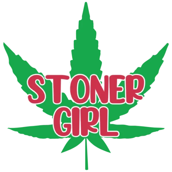 Stoner Girl Cannabis Leaf Design