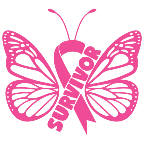 Breast Cancer Awareness Butterfly Survivor Decal