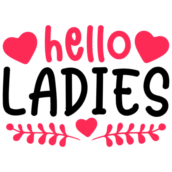 Hello Ladies T-Shirt Design (dtf)