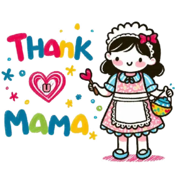 Mother's Day DTF Thank You Heart Love Mama Family Gift Mommy Daughter Son Wife Husband Mother In Law Grandma Granddaughter Grandson Niece Nephew Sister Brother Friend Lover Appreciation Holiday Celebration Custom Unique Personalized Personalised Birthday Present Gift Idea