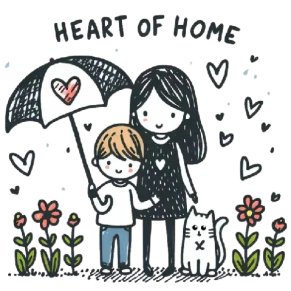 Heart of Home Family Portrait Wall Art