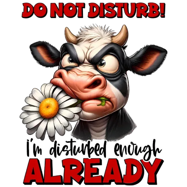 Do Not Disturb Cow T-Shirt