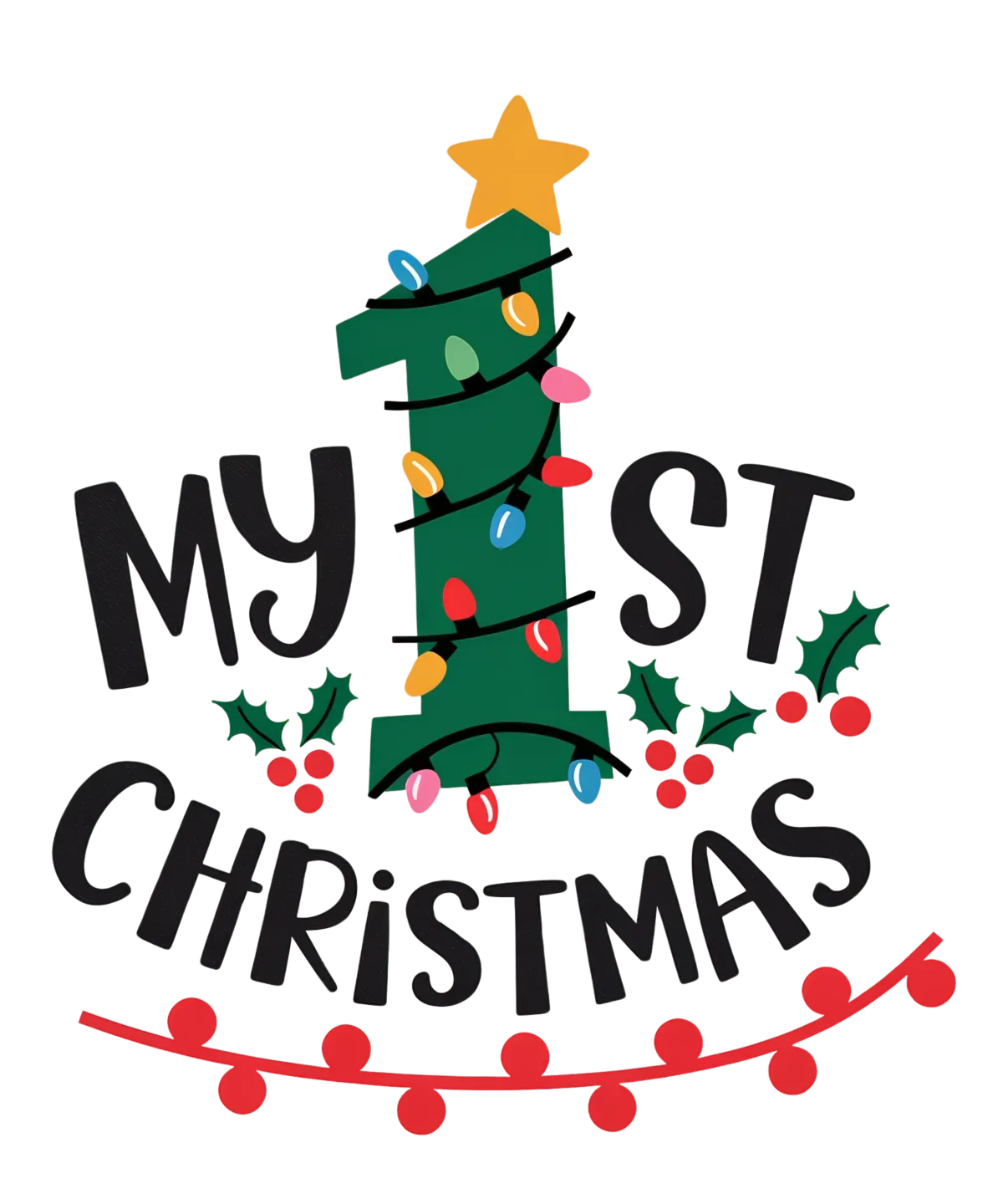 My First Christmas - Festive Tree Design - Image 2