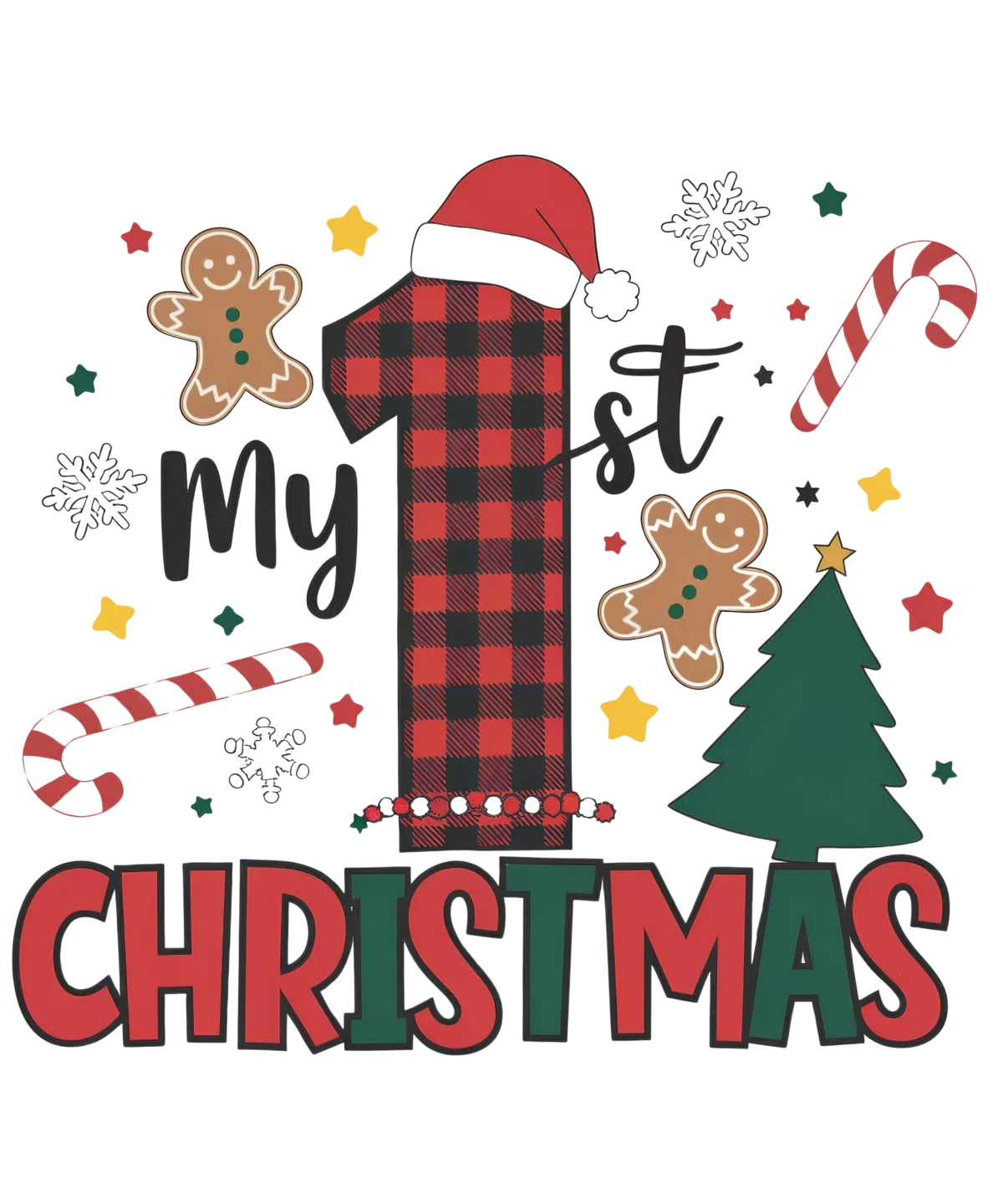 My First Christmas with Gingerbread and Candy Canes. - Image 2
