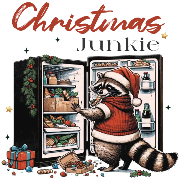 Christmas Junkie Raccoon
