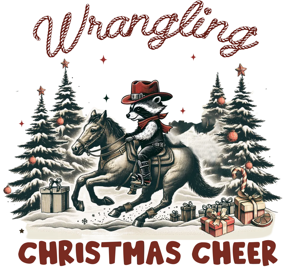 Wrangling Raccoon Christmas Cheer - Image 2