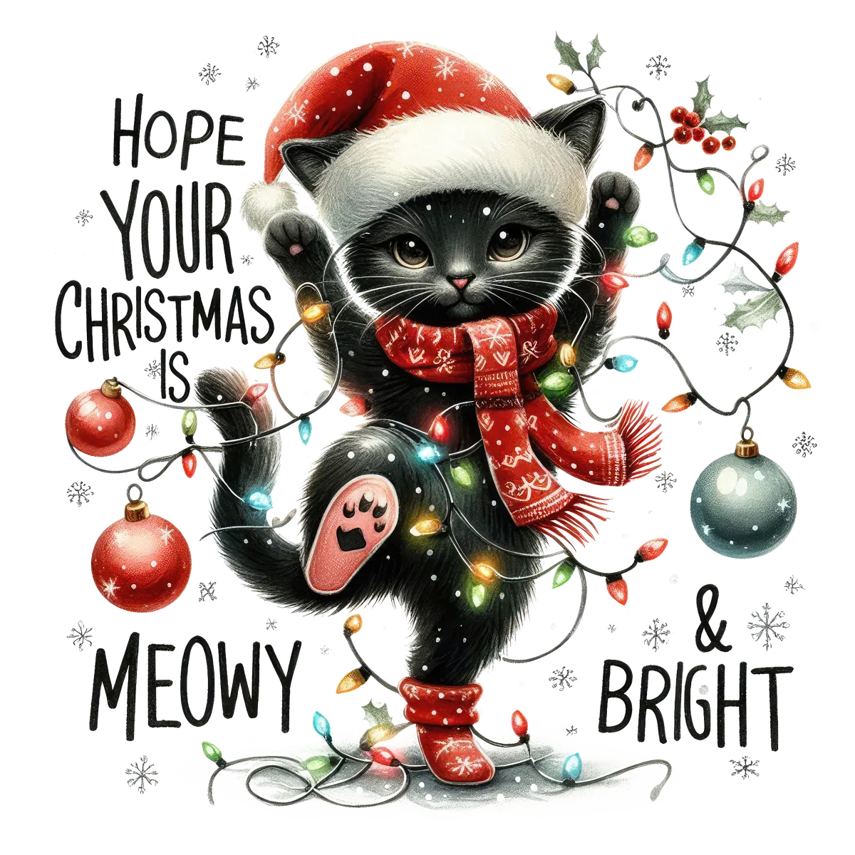 Hope Your Christmas Is Meowy And Bright - Image 3