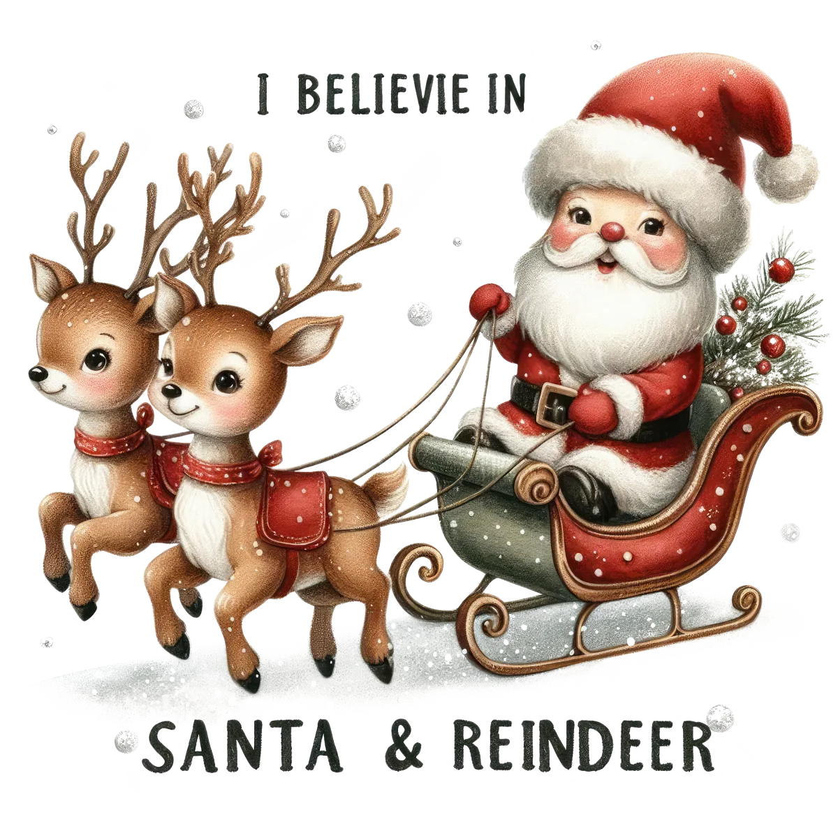 I Believe In Santa And Reindeer - Image 3