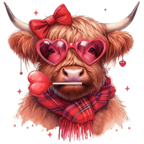 Valentine Cow